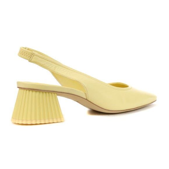 COPY - SAM EDELMAN | Toren Canary Yellow Seville Nappa Leather Sling Shoe Heel … - Picture 8 of 13